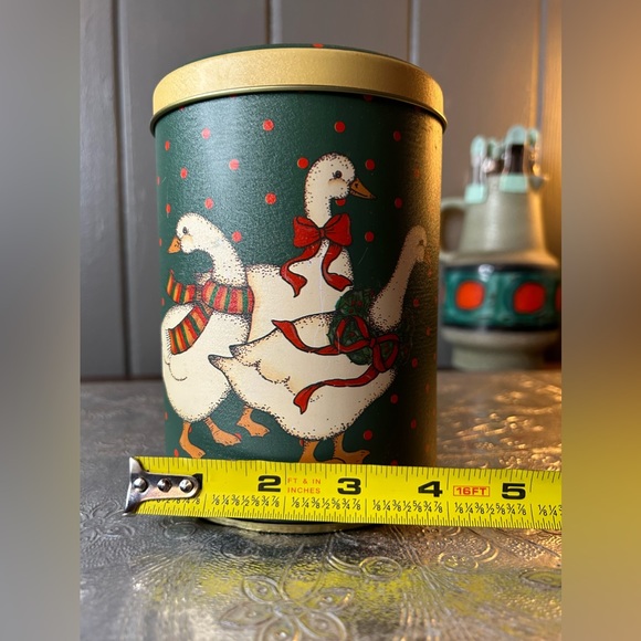 Vintage Trio Set of Christmas Geese Canisters - Picture 6 of 11